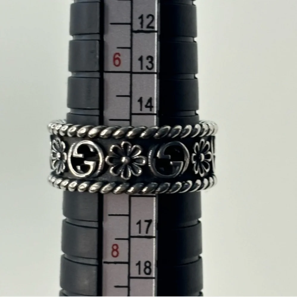 Gucci GG Flower Silver Ring